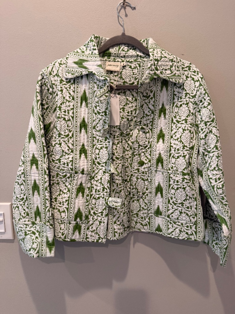 Julia Armory printed cotton jacket with buttons